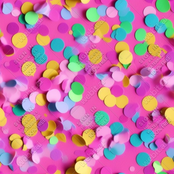 Confetti illustration flat texture, trending on artstation, base color, albedo, detailed, 4k