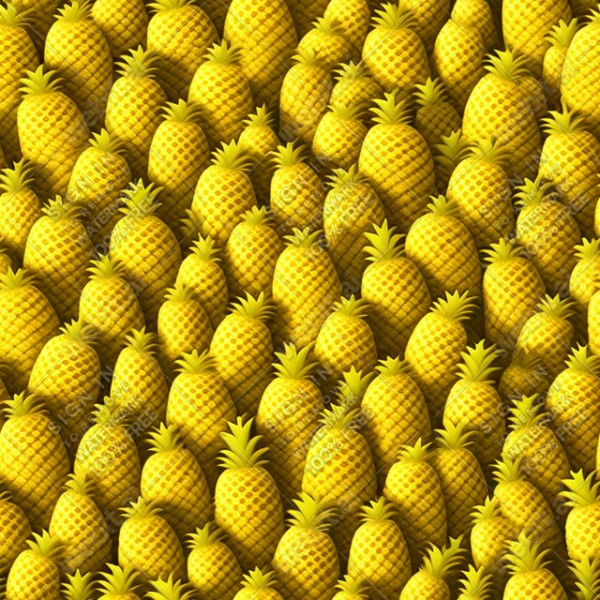 Pineapple illustration wall texture, trending on artstation, base color, albedo, detailed, 4k