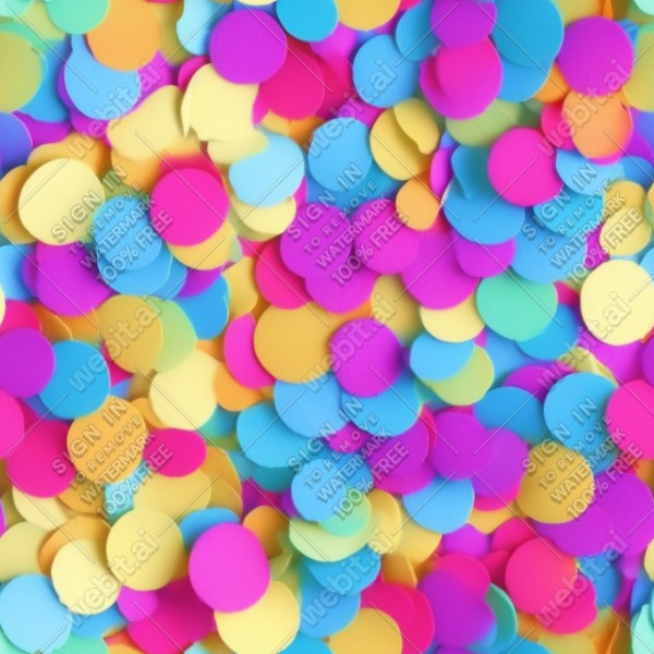 Confetti illustration flat texture, trending on artstation, base color, albedo, detailed, 4k