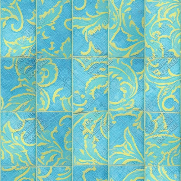 Majolica tiles texture, trending on artstation, base color, albedo, detailed, 4k