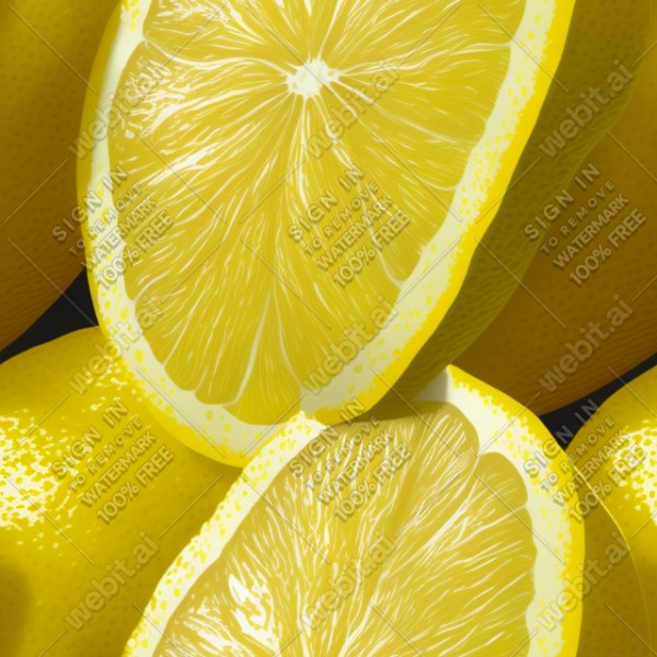 Lemon illustration texture, trending on artstation, base color, albedo, detailed, 4k