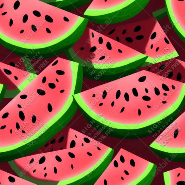 Watermelon illustration wall texture, trending on artstation, base color, albedo, detailed, 4k