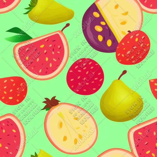 Fruit flat illustration, trending on artstation, base color, albedo, detailed, 4k