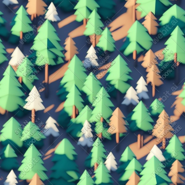 Forest aesthetic low poly texture, trending on artstation, base color, albedo, detailed, 4k