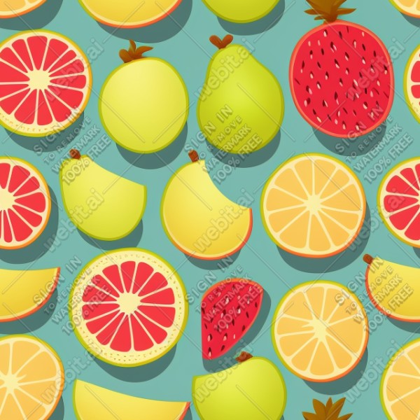 Fruit illustration flat texture, trending on artstation, base color, albedo, detailed, 4k