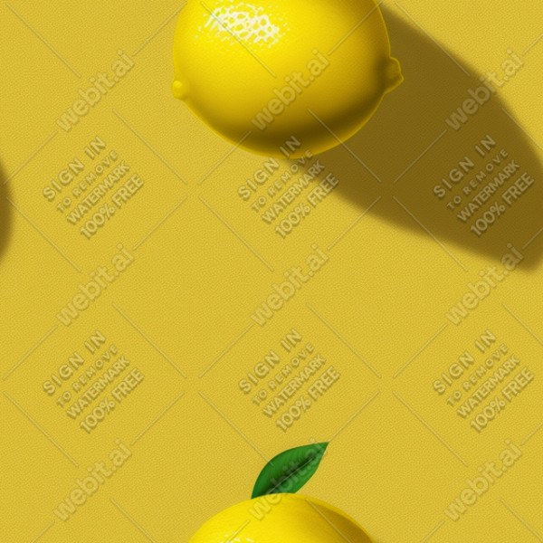 Lemon illustration wall texture, trending on artstation, base color, albedo, detailed, 4k