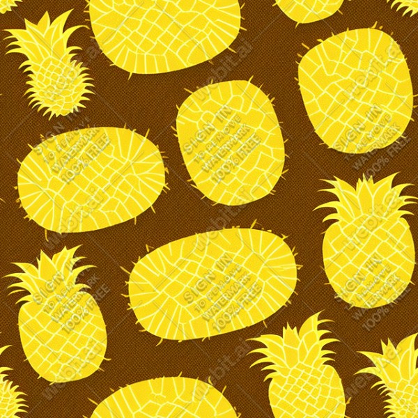 Pineapple illustration texture, trending on artstation, base color, albedo, detailed, 4k
