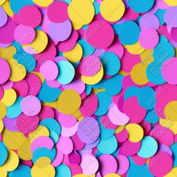 Confetti illustration flat texture, trending on artstation, base color, albedo, detailed, 4k