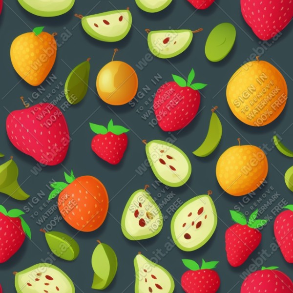 Fruit flat illustration, trending on artstation, base color, albedo, detailed, 4k