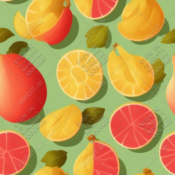 Fruit illustration flat texture, trending on artstation, base color, albedo, detailed, 4k