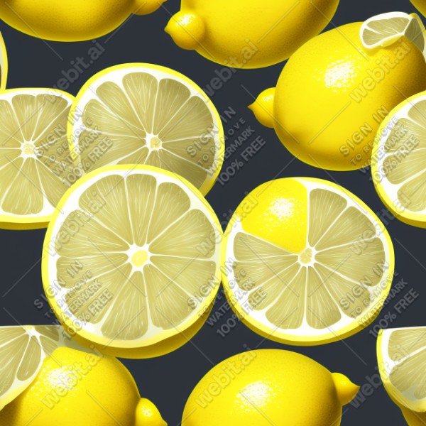 Lemon illustration texture, trending on artstation, base color, albedo, detailed, 4k