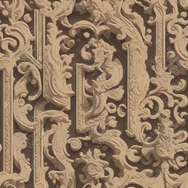 Ornate temple floor flat texture, trending on artstation, base color, albedo, detailed, 4k