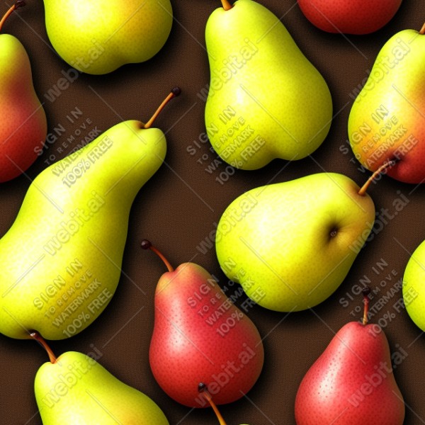 Pear illustration wall texture, trending on artstation, base color, albedo, detailed, 4k