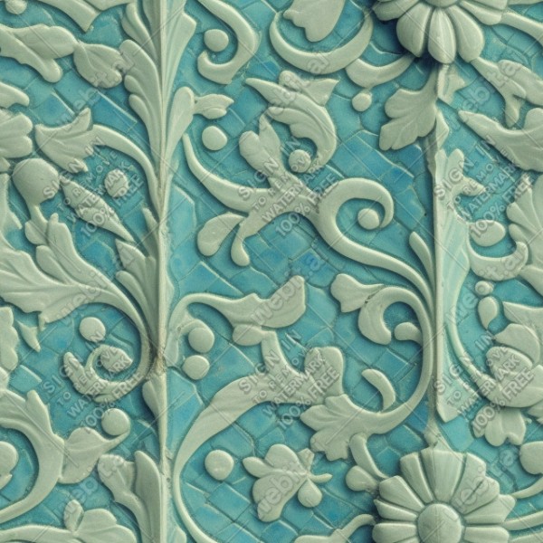 Majolica tile texture, trending on artstation, base color, albedo, detailed, 4k
