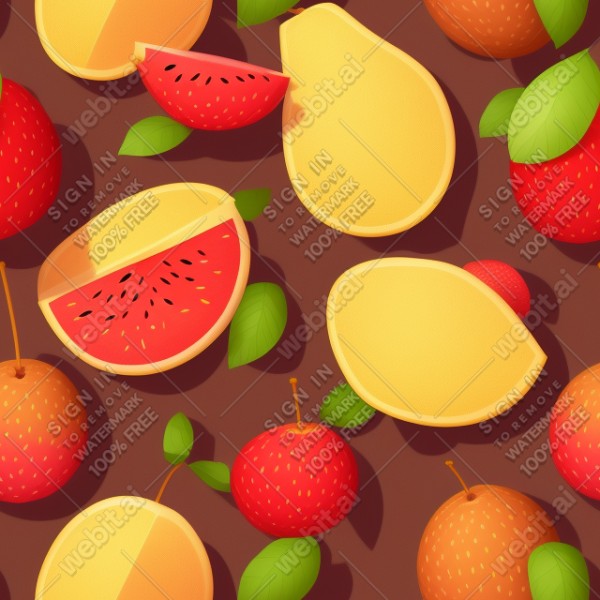 Fruit illustration flat texture, trending on artstation, base color, albedo, detailed, 4k