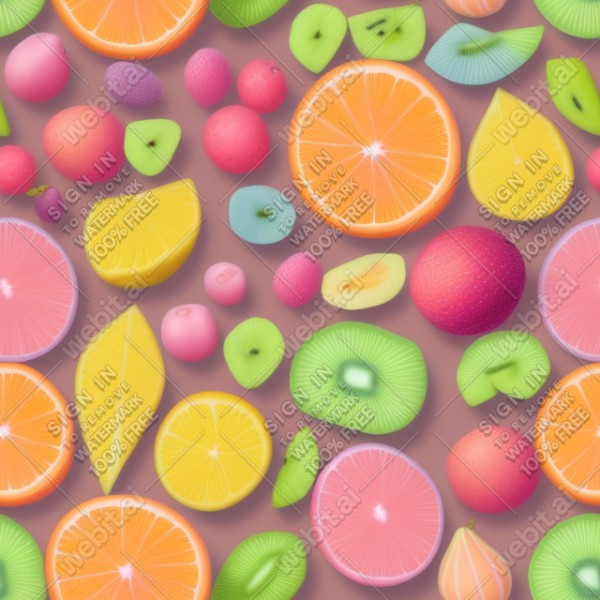 Pastel fruits texture, trending on artstation, base color, albedo, detailed, 4k