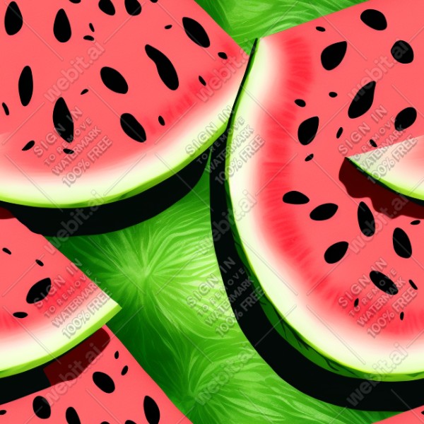 Watermelon illustration texture, trending on artstation, base color, albedo, detailed, 4k