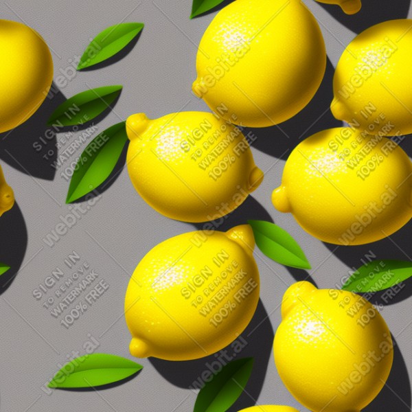 Lemon illustration wall texture, trending on artstation, base color, albedo, detailed, 4k