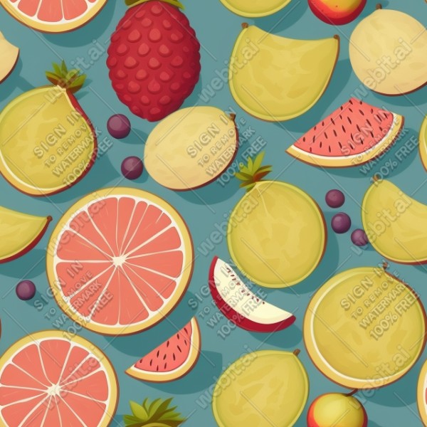 Fruit illustration flat texture, trending on artstation, base color, albedo, detailed, 4k