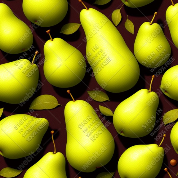 Pear illustration wall texture, trending on artstation, base color, albedo, detailed, 4k