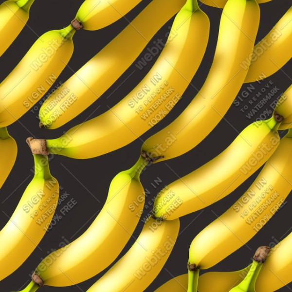 Banana illustration wall texture, trending on artstation, base color, albedo, detailed, 4k