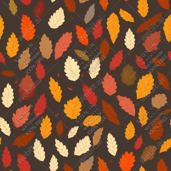 Autumn leaves flat illustration, trending on artstation, base color, albedo, detailed, 4k