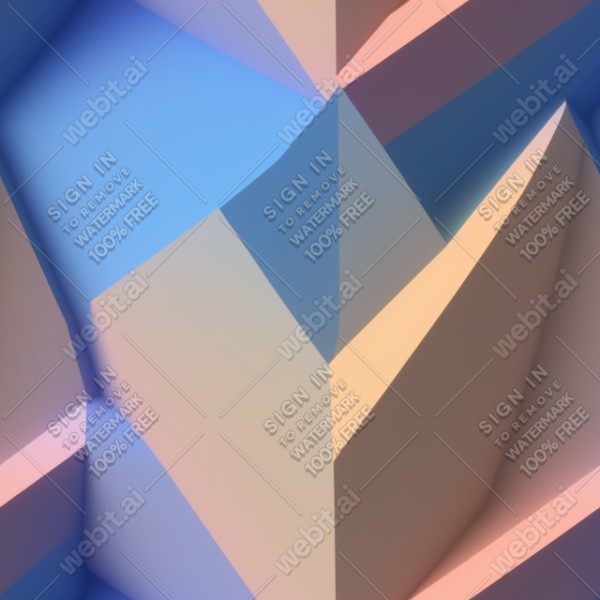 Symmetrical gradient low poly texture, trending on artstation, base color, albedo, detailed, 4k