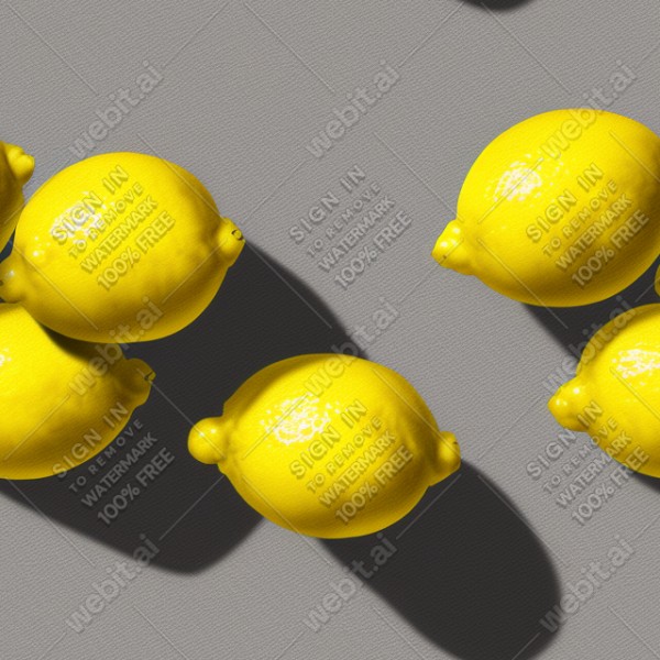 Lemon illustration wall texture, trending on artstation, base color, albedo, detailed, 4k
