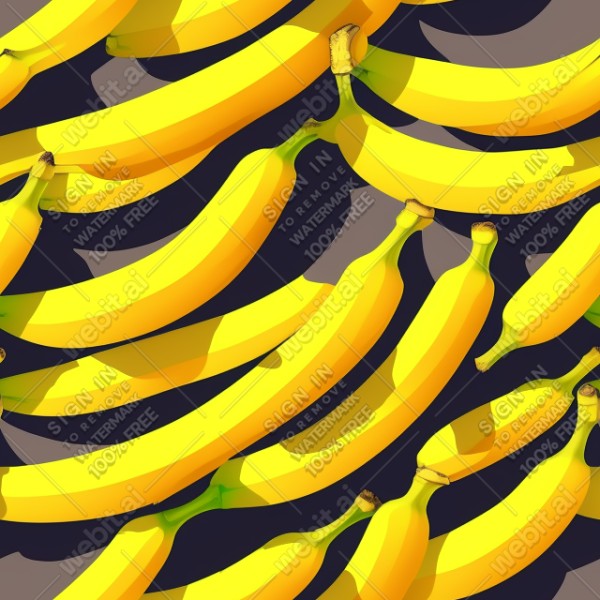 Banana illustration wall texture, trending on artstation, base color, albedo, detailed, 4k