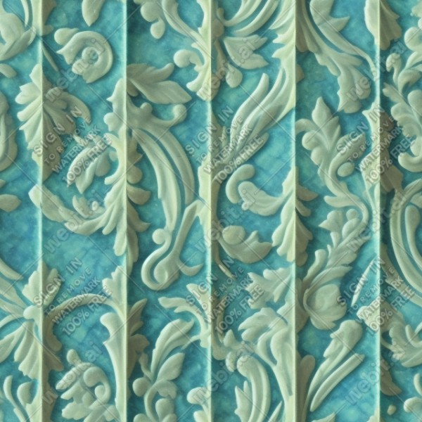 Majolica tiles texture, trending on artstation, base color, albedo, detailed, 4k