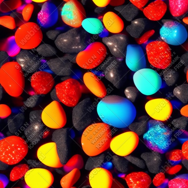 Lava lamp glow gradient floating glass pebbles on a dark background, trending on artstation, base color, albedo, detailed, 4k