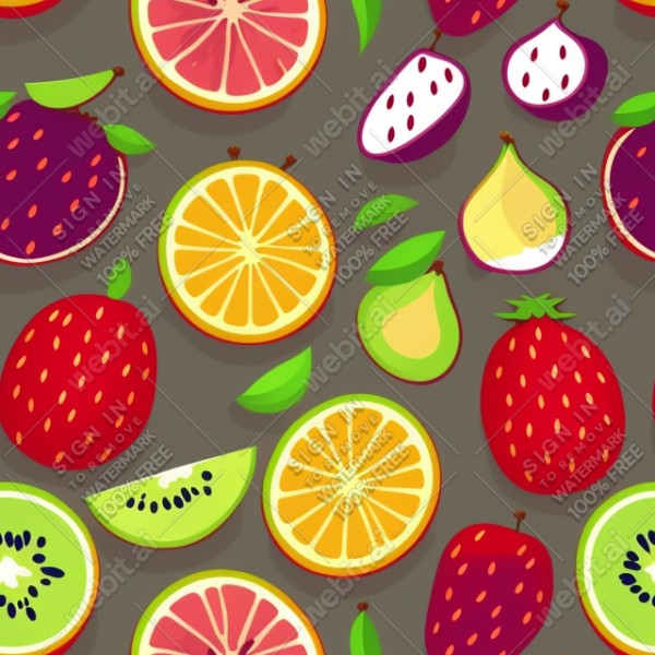 Fruit flat illustration, trending on artstation, base color, albedo, detailed, 4k