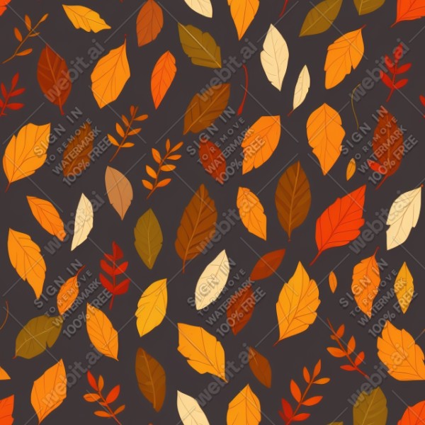 Autumn leaves flat illustration, trending on artstation, base color, albedo, detailed, 4k