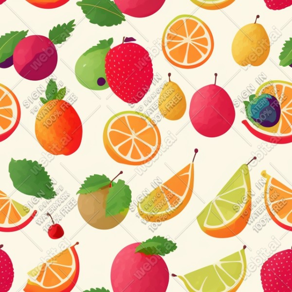 Fruits illustration flat texture, trending on artstation, base color, albedo, detailed, 4k