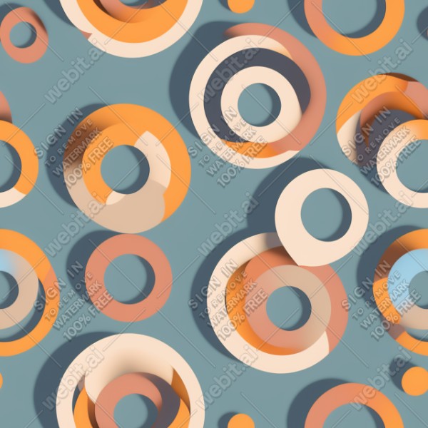 Penrose circles flat graphics texture, trending on artstation, base color, albedo, detailed, 4k