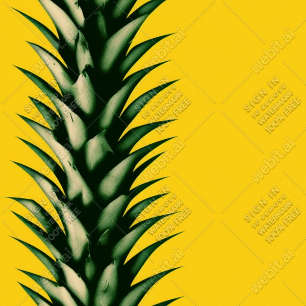 Pineapple illustration texture, trending on artstation, base color, albedo, detailed, 4k