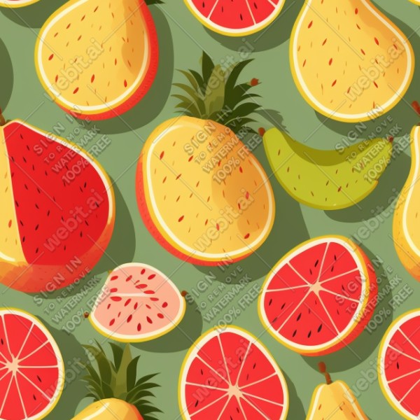 Fruit illustration flat texture, trending on artstation, base color, albedo, detailed, 4k
