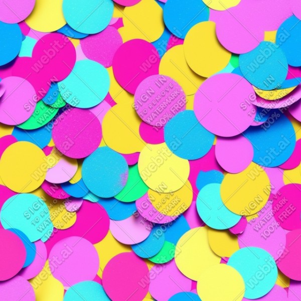 Confetti illustration flat texture, trending on artstation, base color, albedo, detailed, 4k