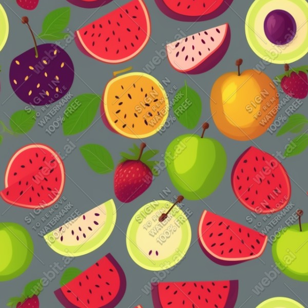 Fruit flat illustration, trending on artstation, base color, albedo, detailed, 4k