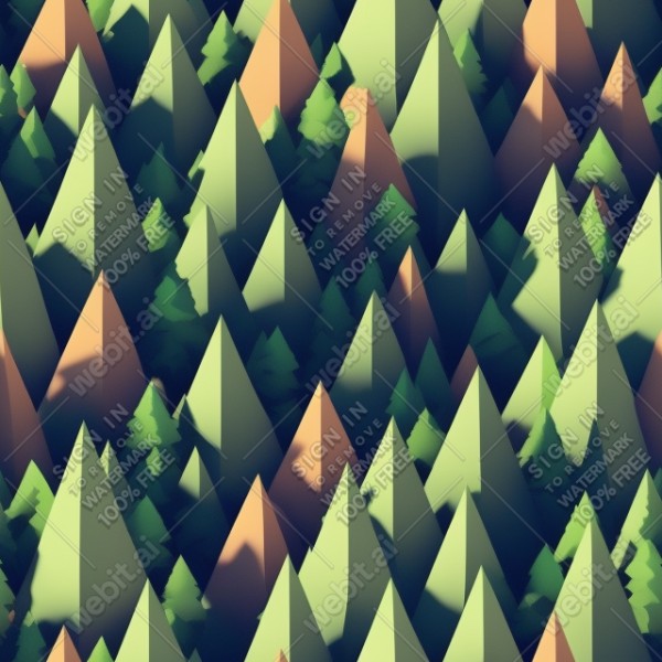 Aesthetic forest low poly texture, trending on artstation, base color, albedo, detailed, 4k