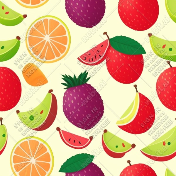 Fruit illustration flat texture, trending on artstation, base color, albedo, detailed, 4k