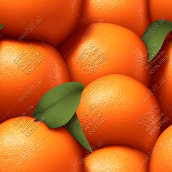 Orange fruit illustration wall texture, trending on artstation, base color, albedo, detailed, 4k