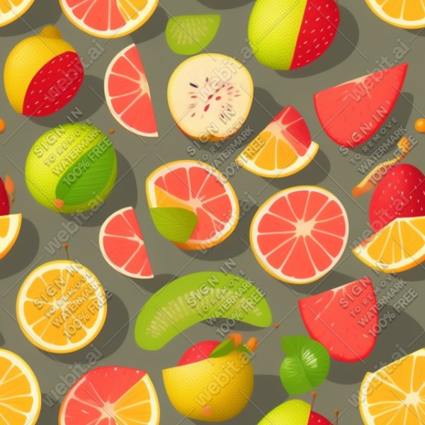 Fruit illustration flat texture, trending on artstation, base color, albedo, detailed, 4k