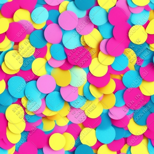 Confetti illustration flat texture, trending on artstation, base color, albedo, detailed, 4k
