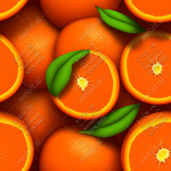Orange fruit illustration texture, trending on artstation, base color, albedo, detailed, 4k