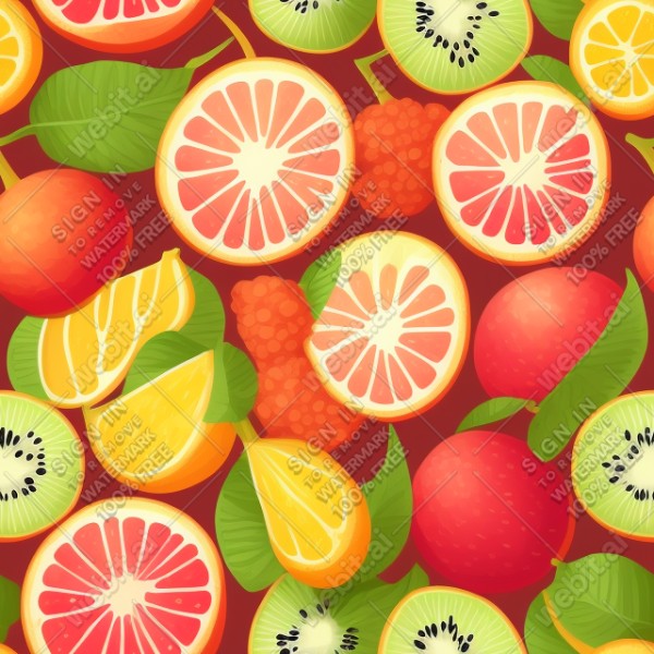 Fruit illustration flat texture, trending on artstation, base color, albedo, detailed, 4k