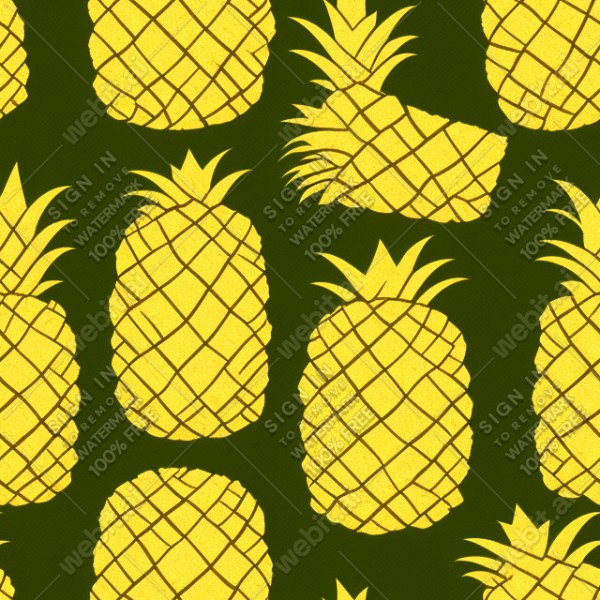 Pineapple illustration texture, trending on artstation, base color, albedo, detailed, 4k