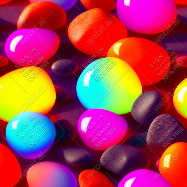 Lava lamp glow gradient floating glass pebbles on a dark background, trending on artstation, base color, albedo, detailed, 4k