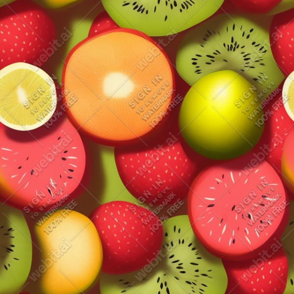 Fruit illustration flat texture, trending on artstation, base color, albedo, detailed, 4k