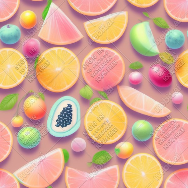Pastel fruits texture, trending on artstation, base color, albedo, detailed, 4k